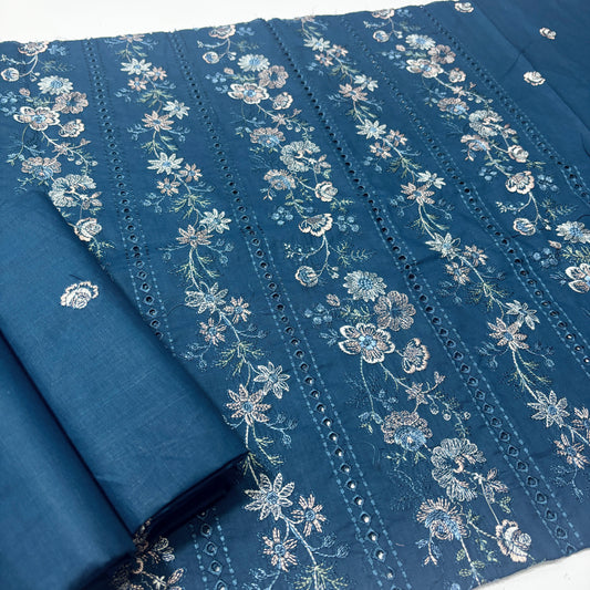 2 PIECE - EMBROIDERED LAWN SUIT SCV1-1717