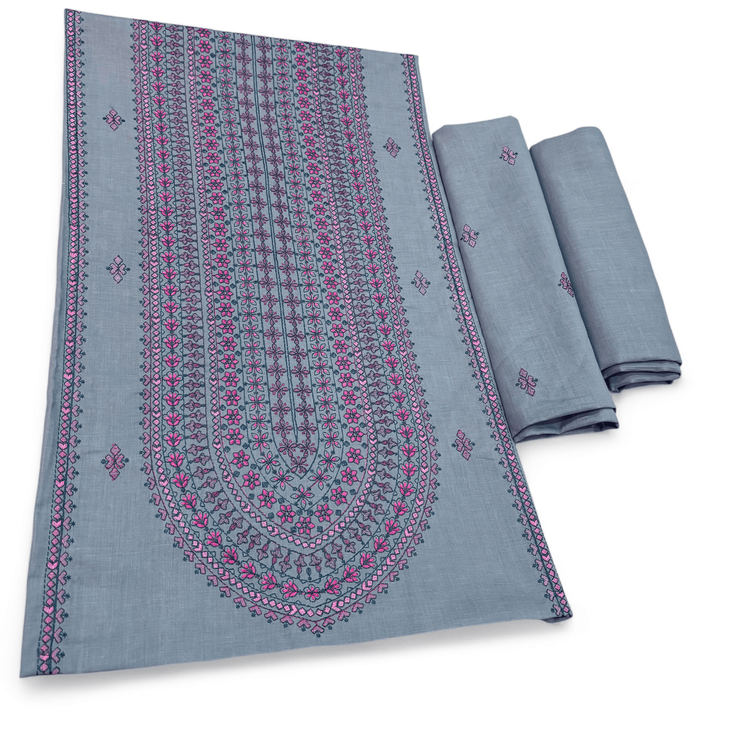 2 PIECE - EMBROIDERED LAWN SUIT SCV1-1647