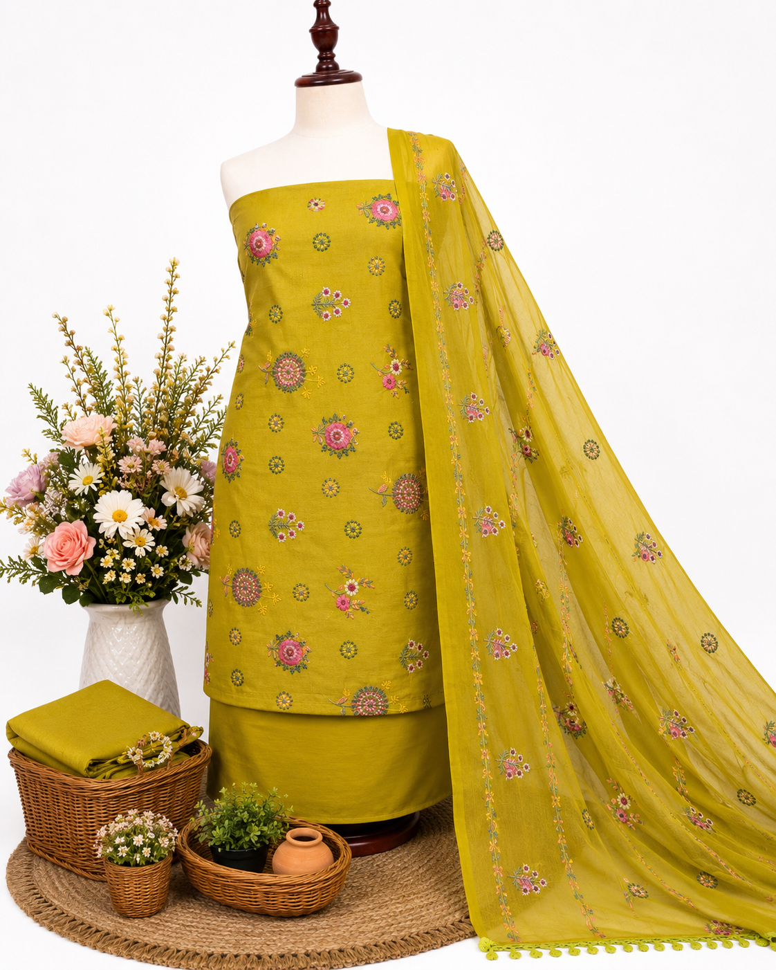 KARANDI EMBROIDERED 3-PIECE TZAJ-368