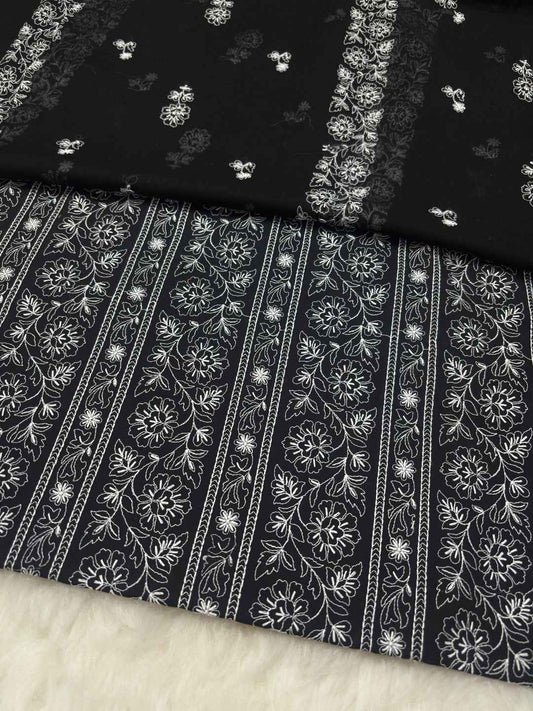 BAREEZE LAWN EMBROIDERED 3PC CHIFFON DOPATTA TZAJ-139
