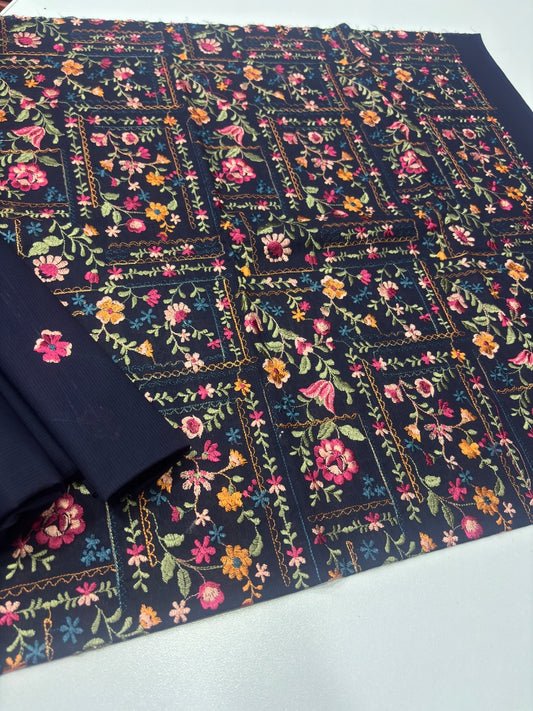 2 PIECE - EMBROIDERED LAWN SUIT SCV1-1814