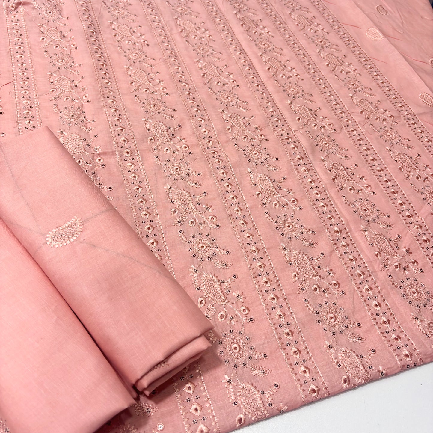 2 PIECE - EMBROIDERED LAWN SUIT SCV1-1674