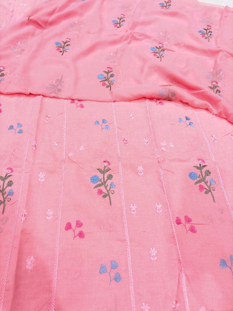 LAWN EMBROIDERED 3PC CHIFFON DOPATTA