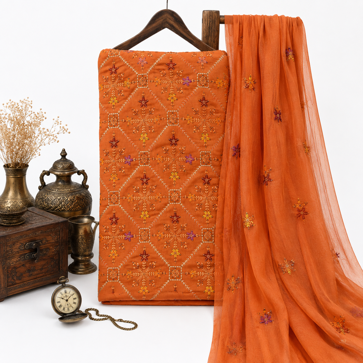 KARANDI EMBROIDERED 3-PIECE TZAJ-378