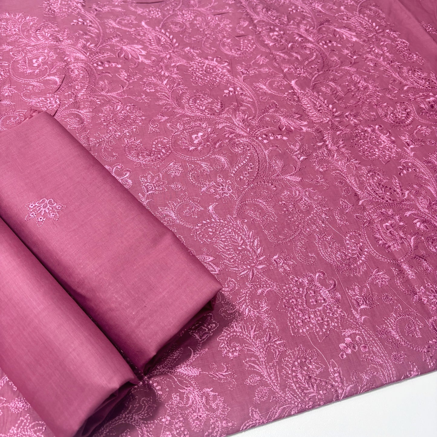 2 PIECE - EMBROIDERED LAWN SUIT SCV1-1671