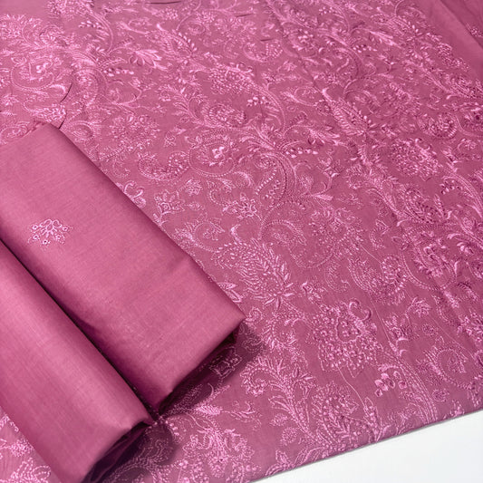 2 PIECE - EMBROIDERED LAWN SUIT SCV1-1671