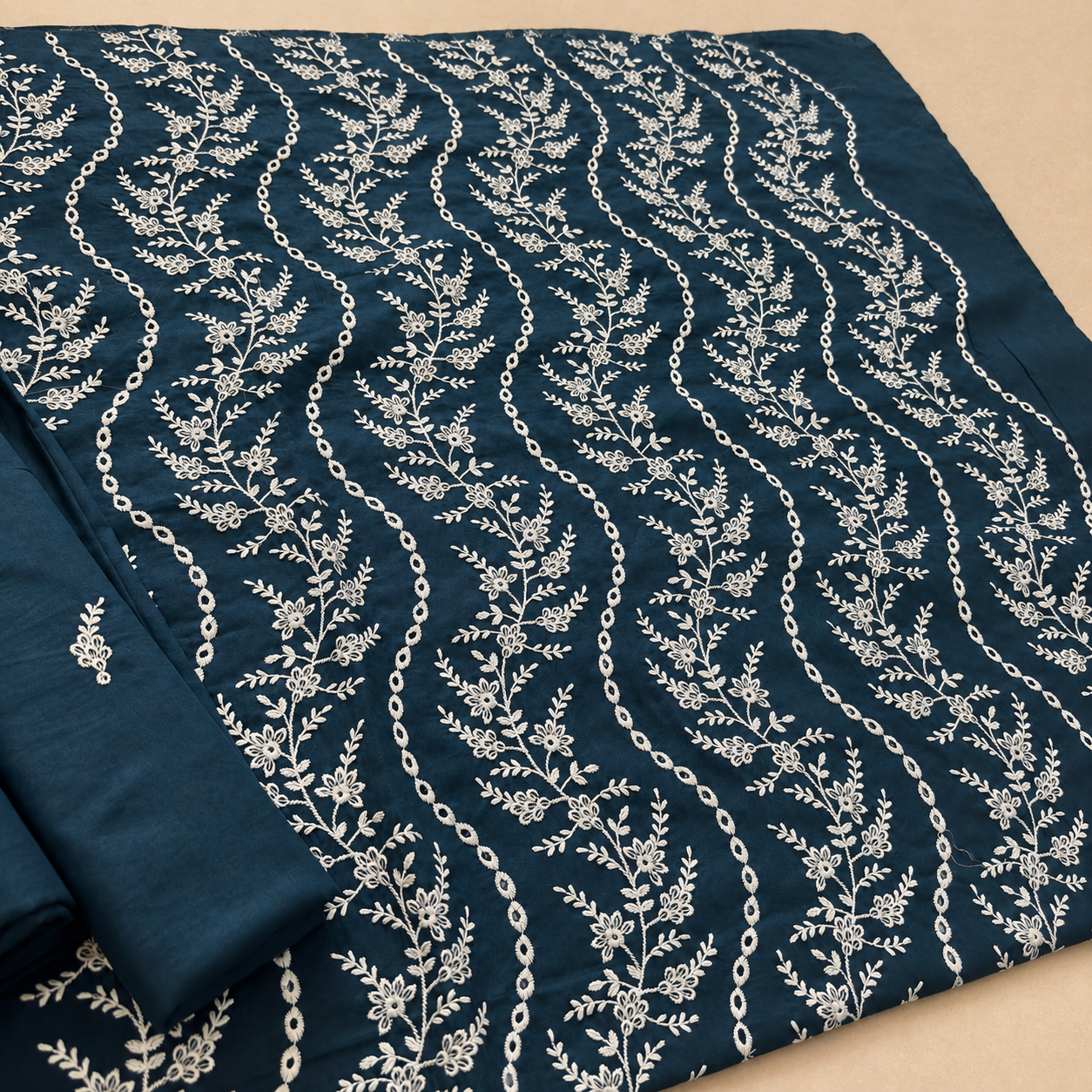 2 PIECE - EMBROIDERED LAWN SUIT SCV1-1824