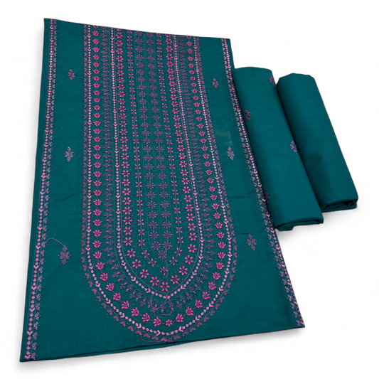 2 PIECE - EMBROIDERED LAWN SUIT SCV1-1633