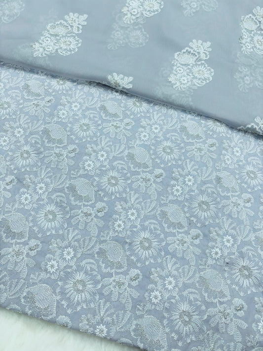 BAREEZE LAWN EMBROIDERED 3PC CHIFFON DOPATTA TZAJ-152