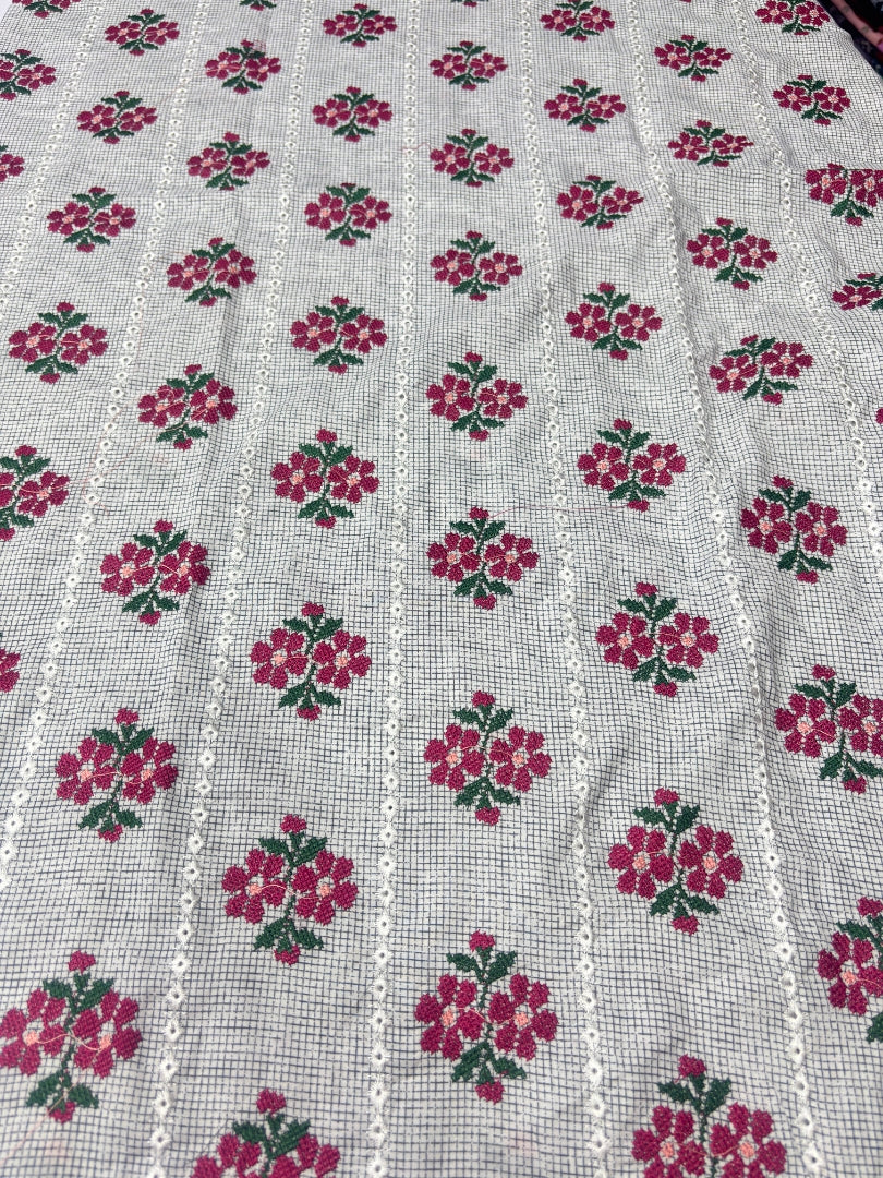 2 PIECE - PRINTED EMBROIDERED LAWN SUIT SCV2-237