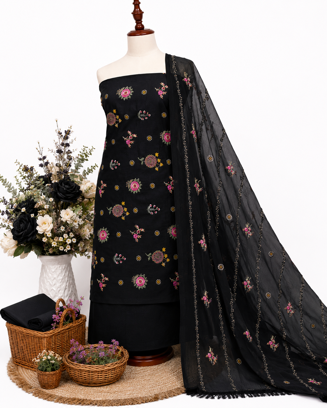 KARANDI EMBROIDERED 3-PIECE TZAJ-369