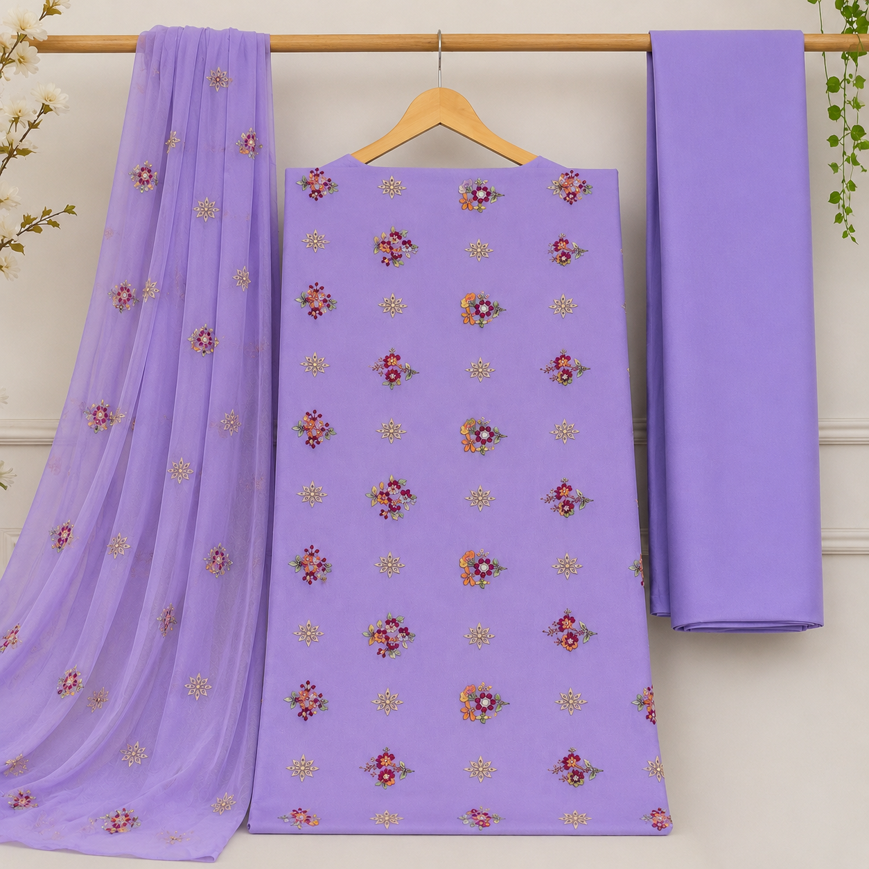 KARANDI EMBROIDERED 3-PIECE TZAJ-321