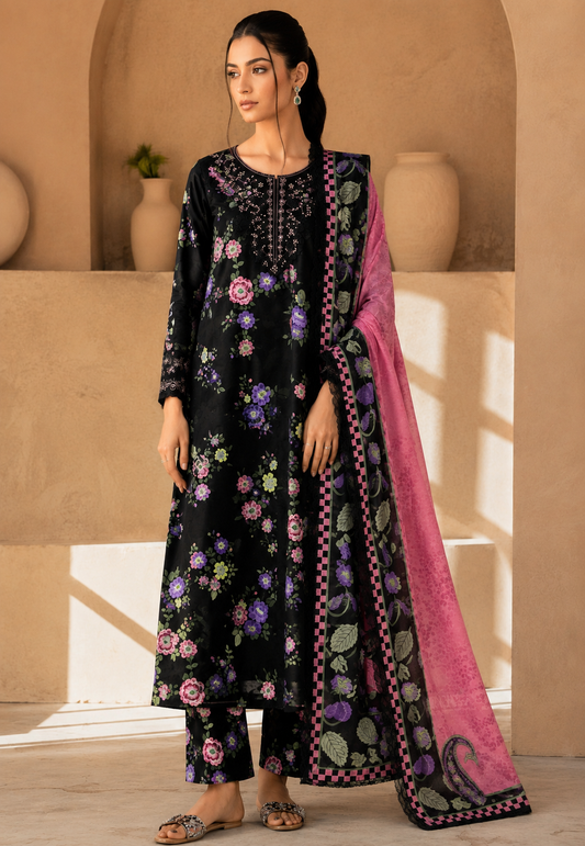 SAPPHIRE LUXURY LAWN 3PC LAWN DOPATTA