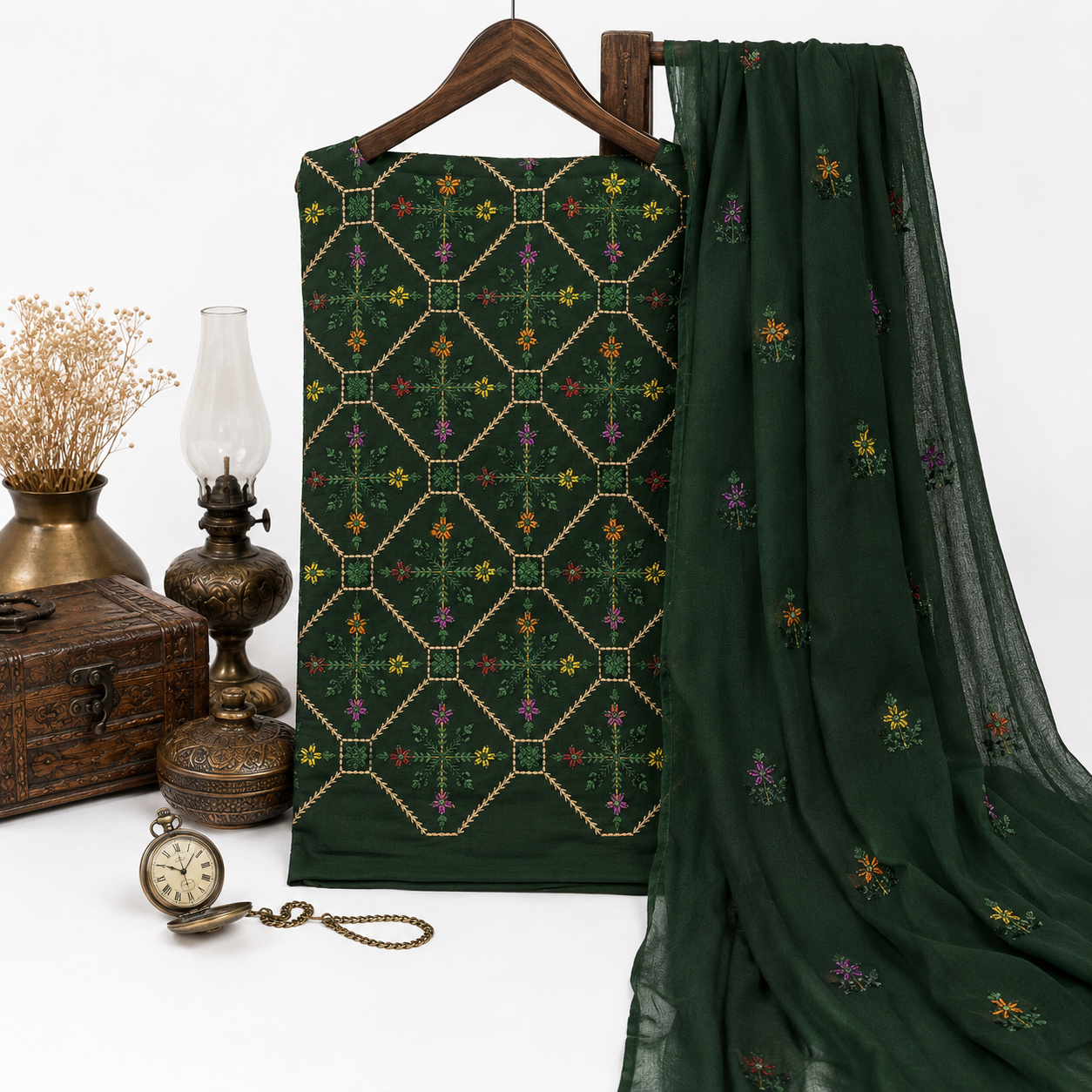 KARANDI EMBROIDERED 3-PIECE TZAJ-379