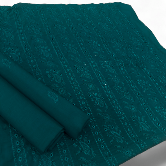 2 PIECE - EMBROIDERED LAWN SUIT SCV1-1785
