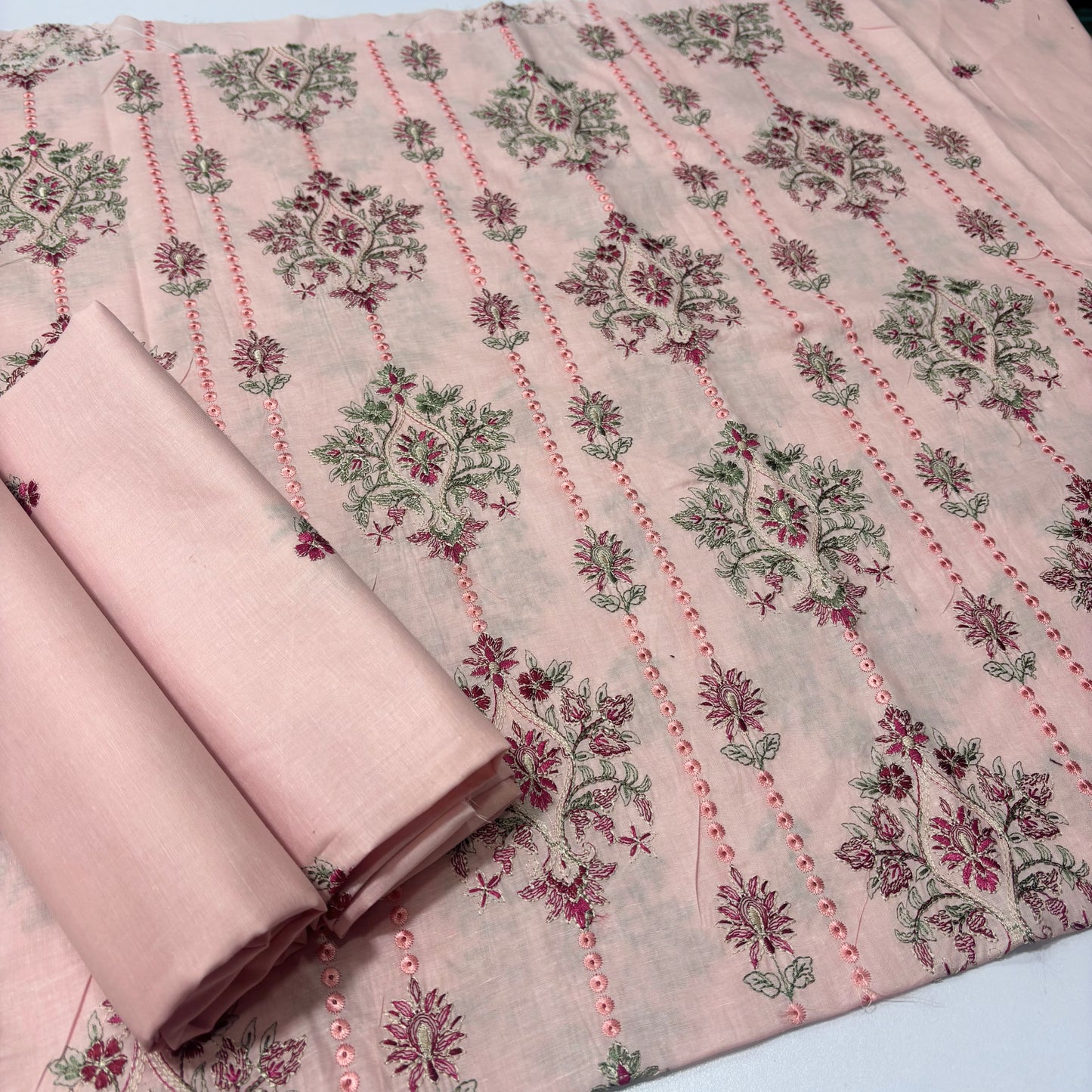 2 PIECE - EMBROIDERED LAWN SUIT SCV1-1679