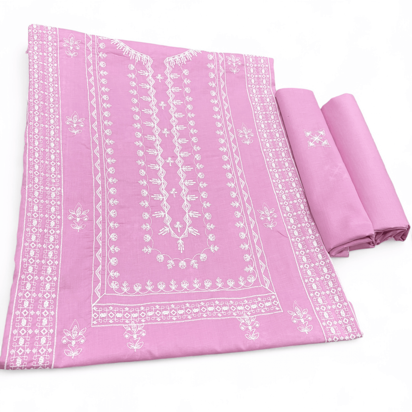 2 PIECE - EMBROIDERED LAWN SUIT SCV1-1736