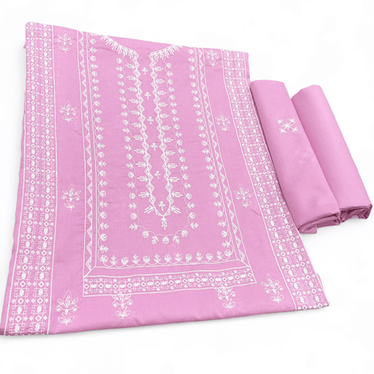 2 PIECE - EMBROIDERED LAWN SUIT SCV1-1736