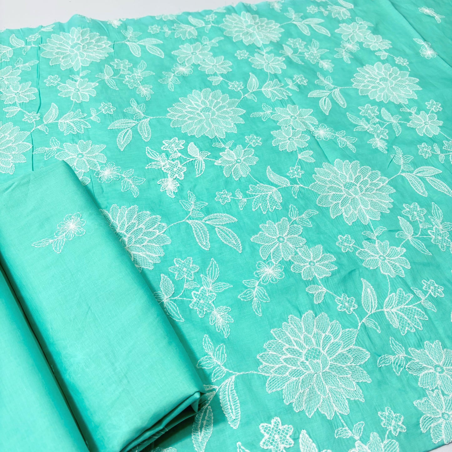 2 PIECE - EMBROIDERED LAWN SUIT SCV1-1663