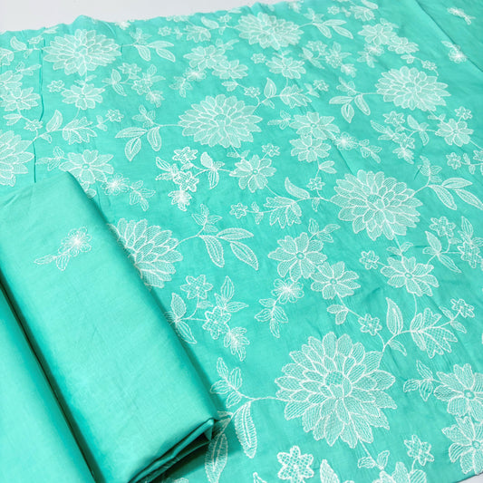 2 PIECE - EMBROIDERED LAWN SUIT SCV1-1663