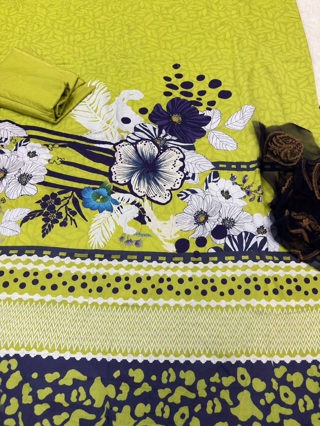 Lawn Print 2pc with patches