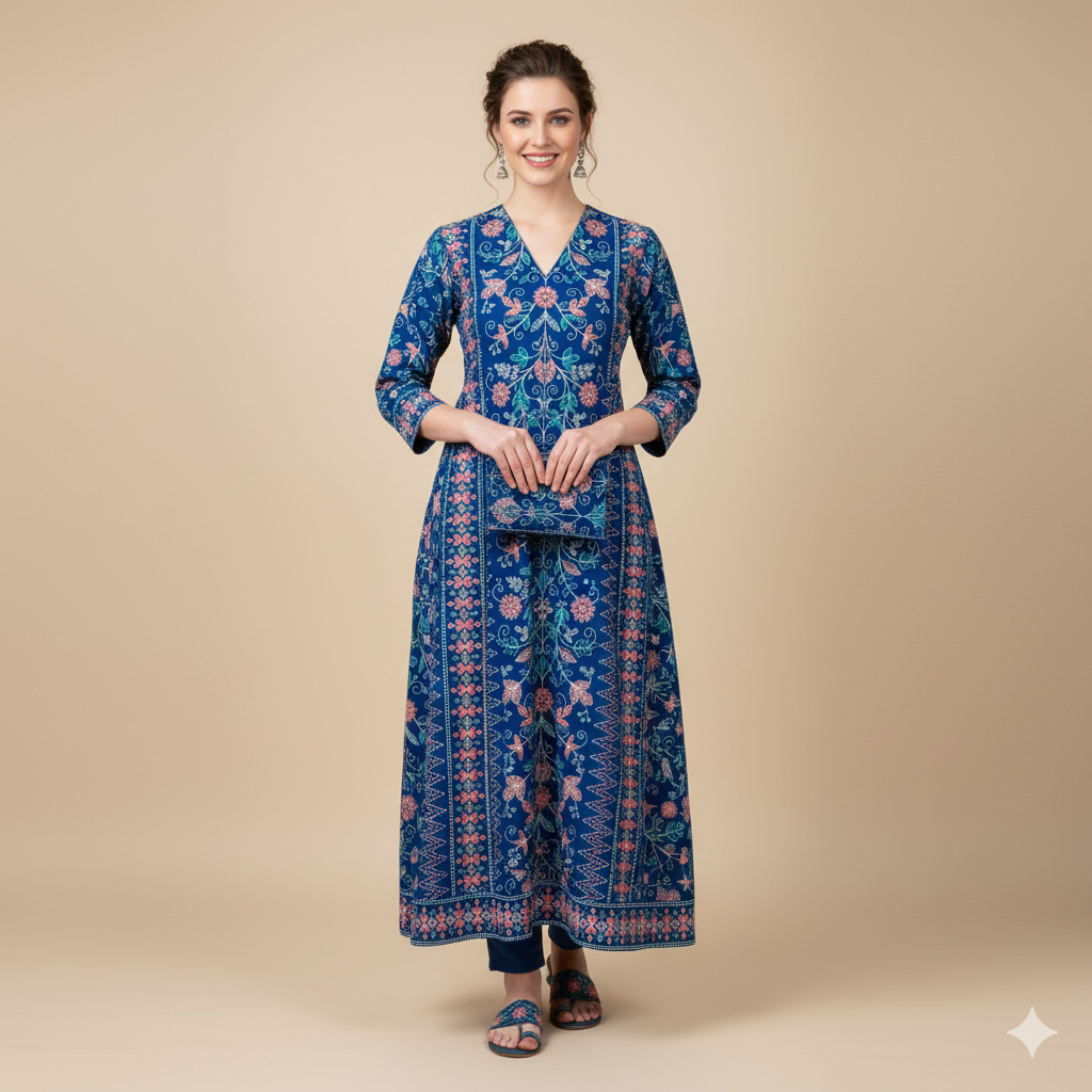 KHADDAR EMBROIDERED 2PC - TANIAZE
