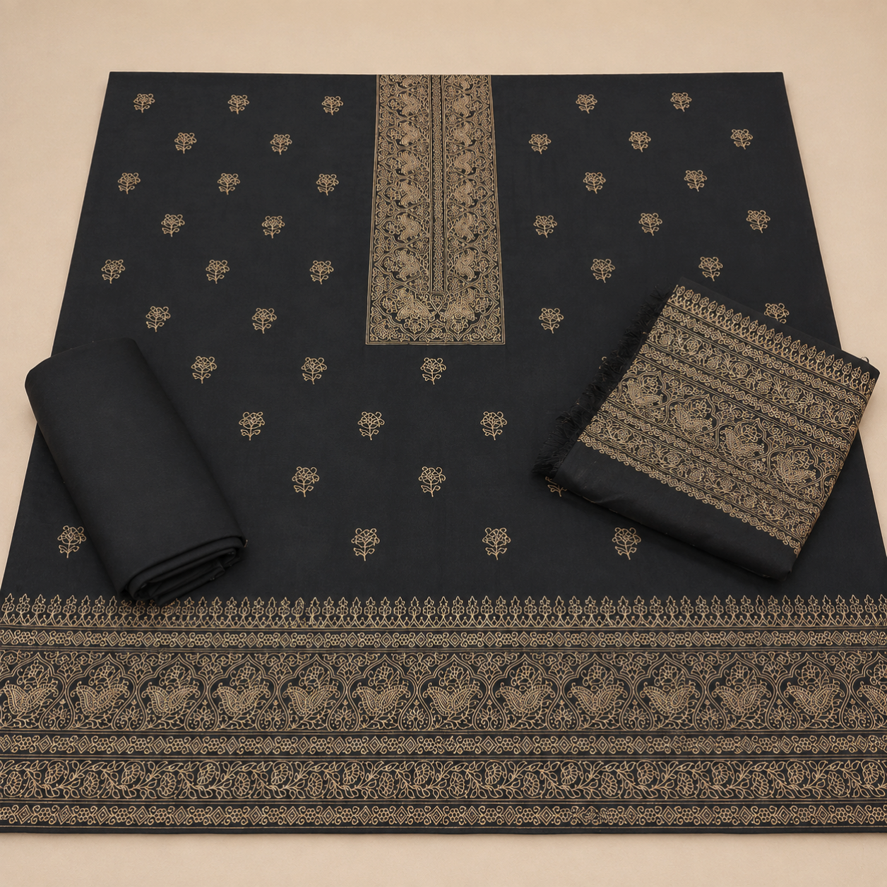 Bareeze lawn printed 3pc