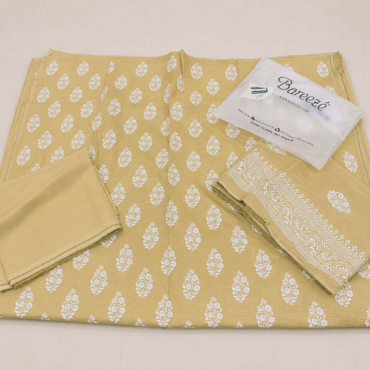 Bareeze lawn printed 3pc