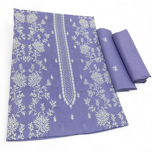 2 PIECE - EMBROIDERED LAWN SUIT SCV1-1688