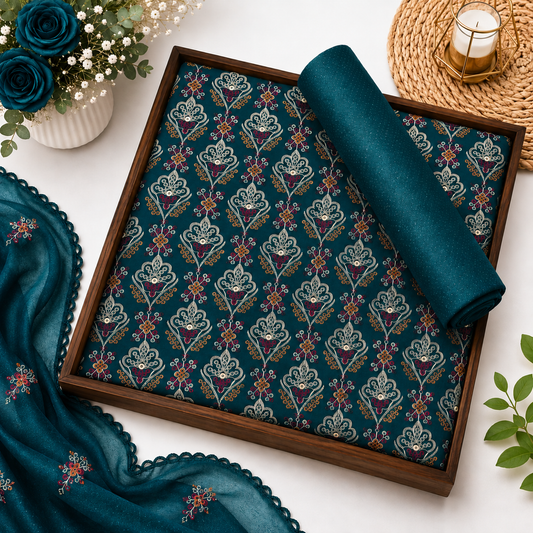 KARANDI EMBROIDERED 3-PIECE TZAJ-331