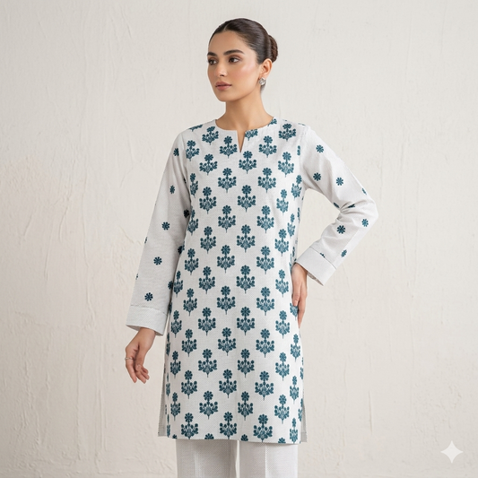 2 PIECE - PRINTED EMBROIDERED LAWN SUIT SCV2-222