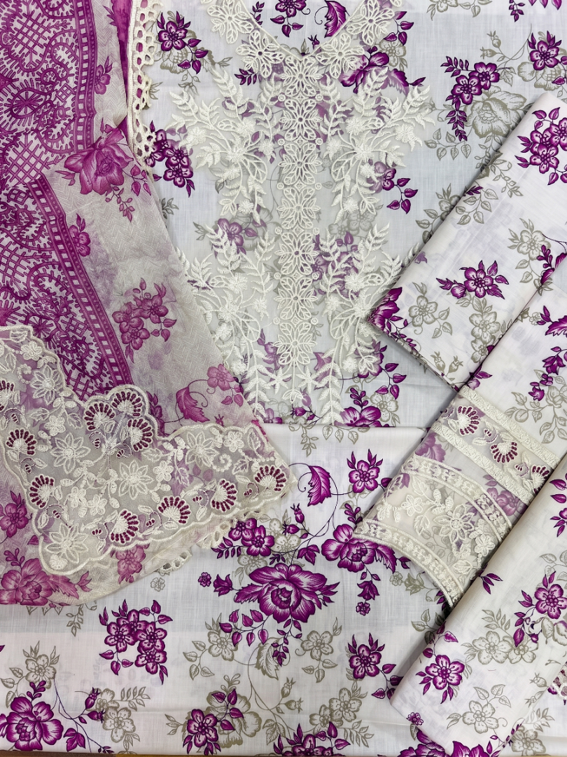 AIK 3PC CHIFFON DOPATTA