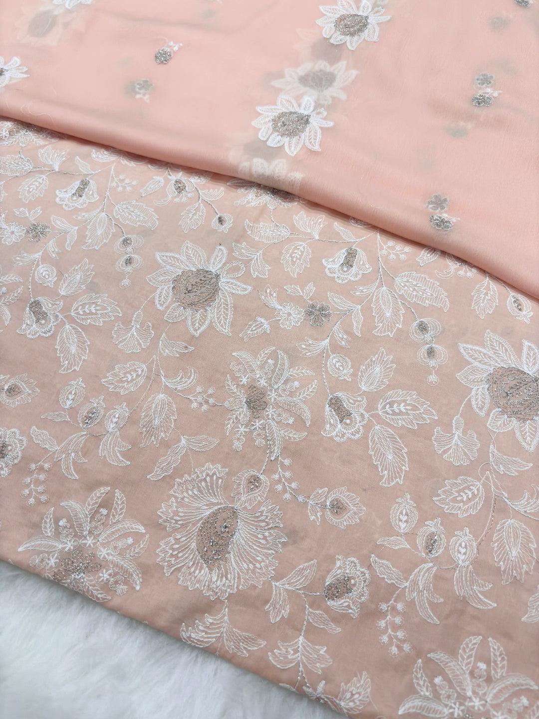 BAREEZE LAWN EMBROIDERED 3PC CHIFFON DOPATTA TZAJ-157