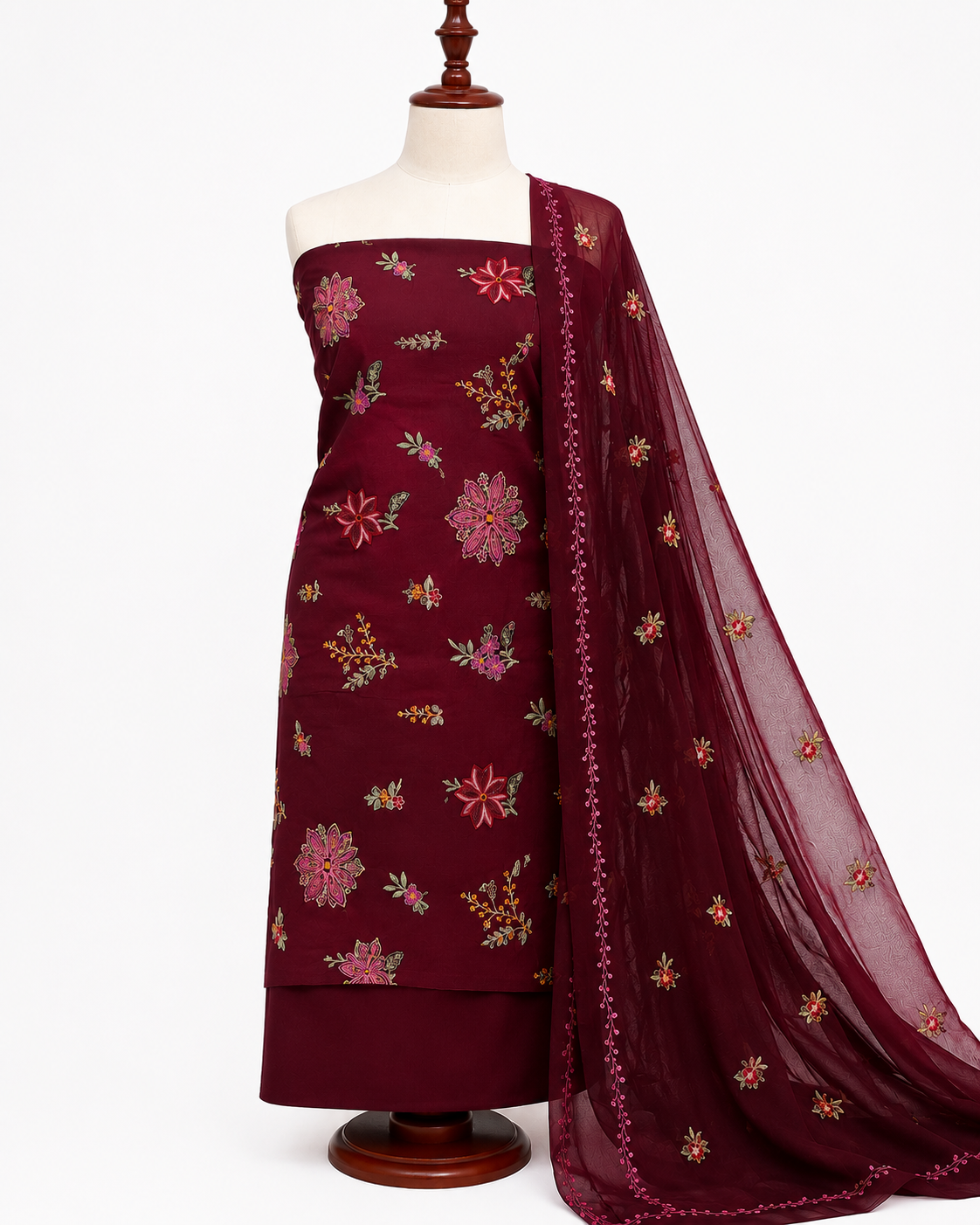 KARANDI EMBROIDERED 3-PIECE TZAJ-366