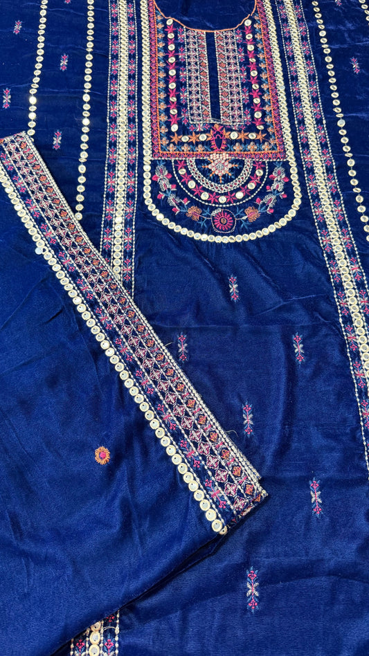 VELVET EMBROIDERED 3-PIECE TZAJ-250
