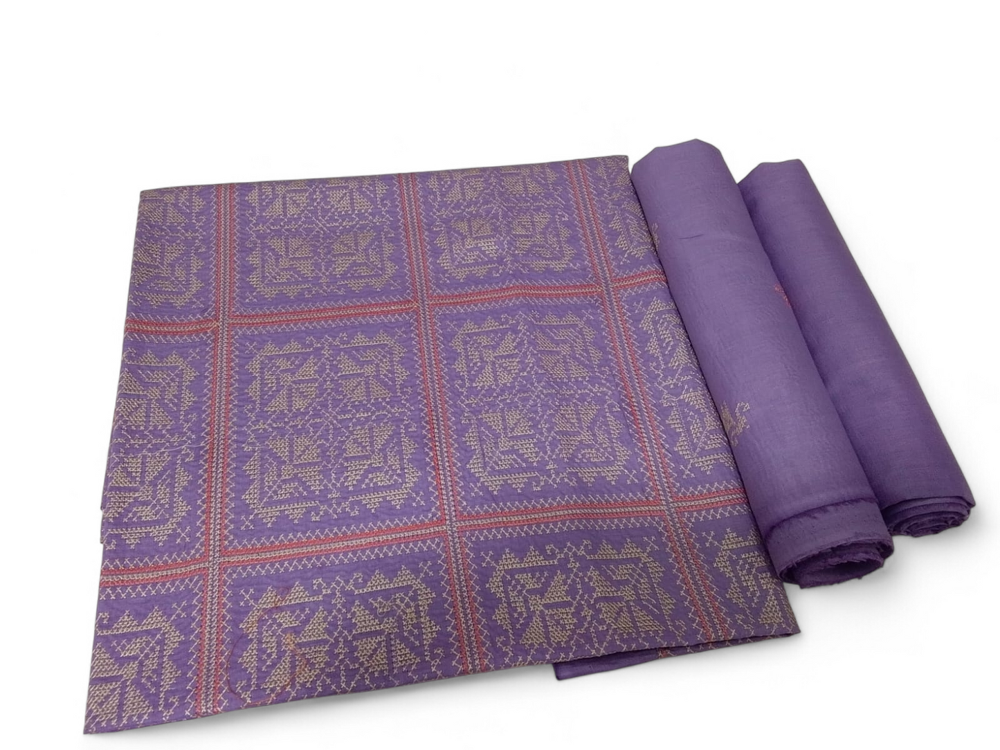 2 PIECE - EMBROIDERED LAWN SUIT SCV1-1510