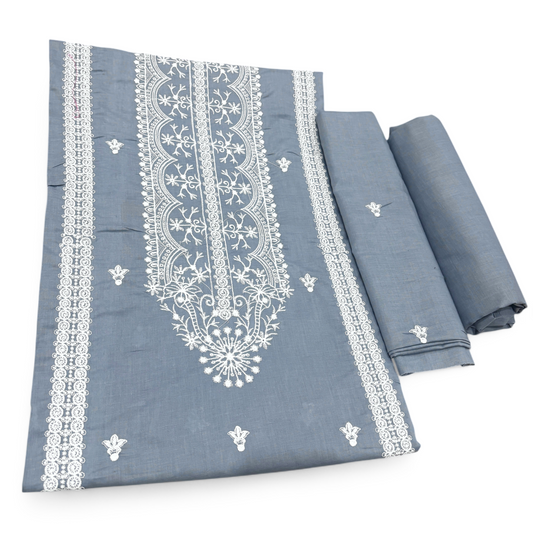 2 PIECE - EMBROIDERED LAWN SUIT SCV1-1693
