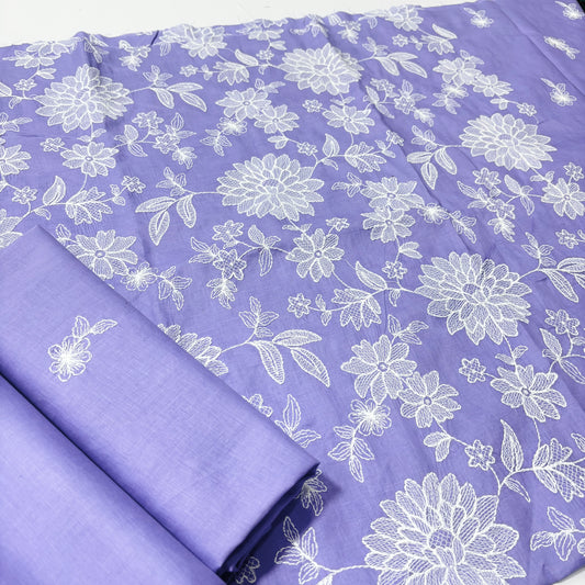 2 PIECE - EMBROIDERED LAWN SUIT SCV1-1662