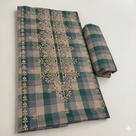 2 PIECE - PRINTED EMBROIDERED LAWN SUIT SCV2-206