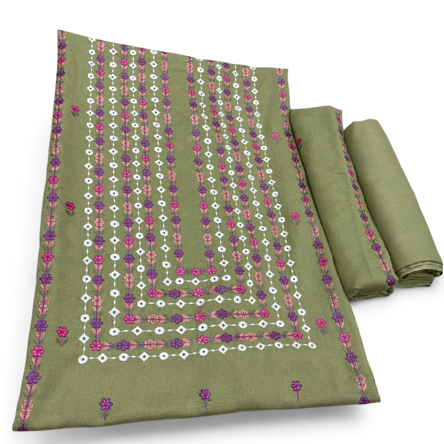 KARANDI EMBROIDERED 2-PIECE WKU-523 - TANIAZE