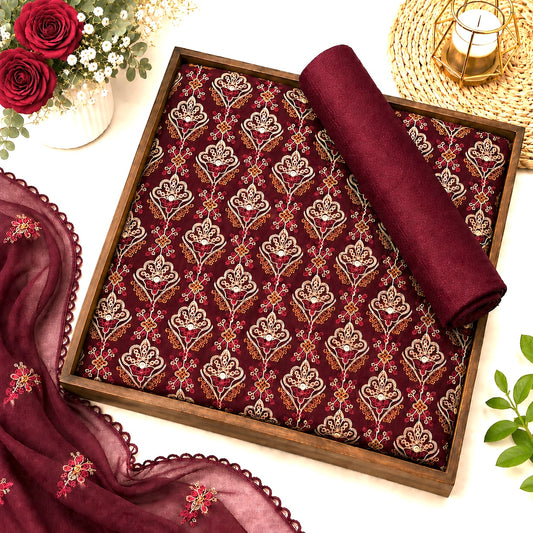 KARANDI EMBROIDERED 3-PIECE TZAJ-330
