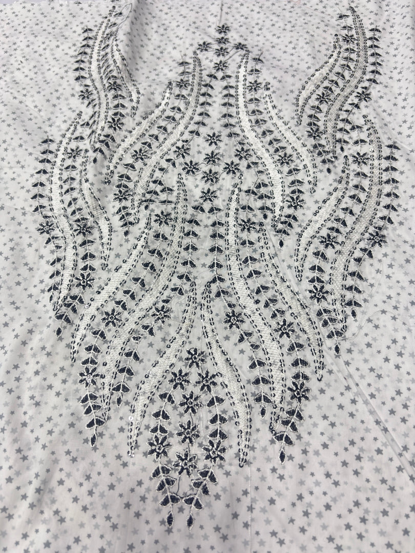 2 PIECE - PRINTED EMBROIDERED LAWN SUIT SCV2-241