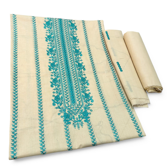 2 PIECE - EMBROIDERED LAWN SUIT SCV1-1555