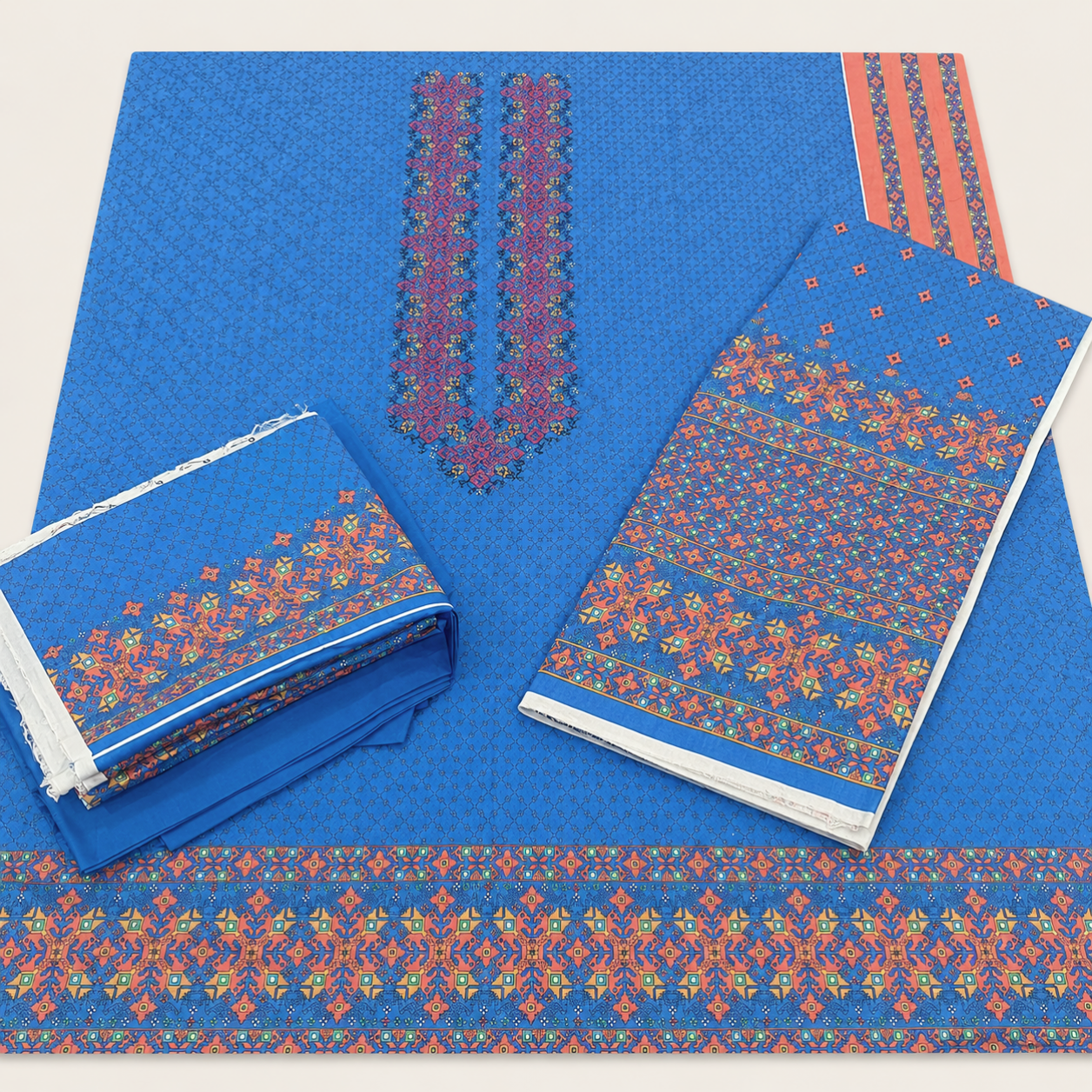 Bareeze lawn embroidered 3pc