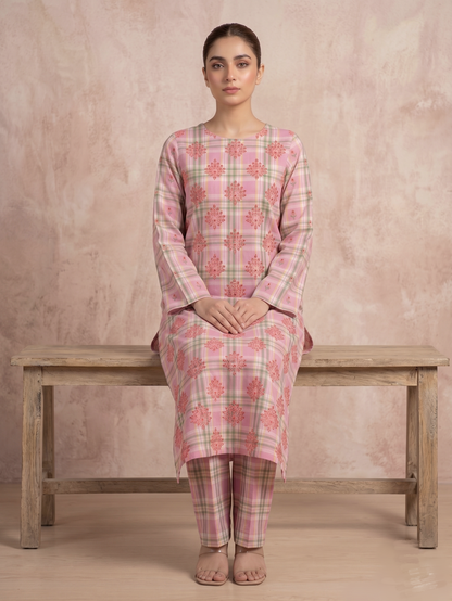 2 PIECE - PRINTED EMBROIDERED LAWN SUIT SCV2-234