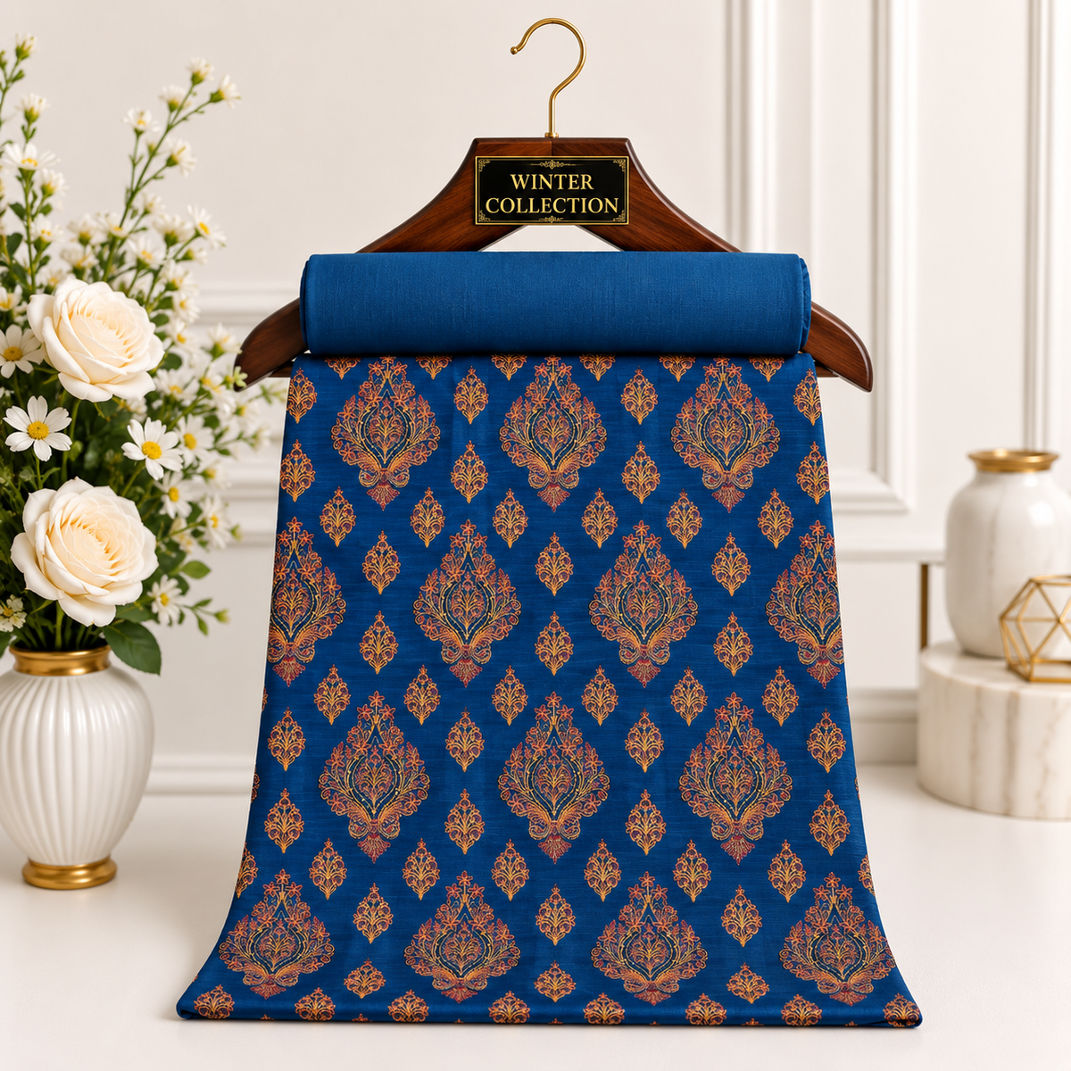 KHADDAR EMBROIDERED 2PC