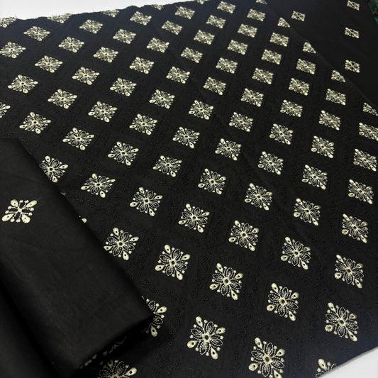 2 PIECE - EMBROIDERED LAWN SUIT SCV1-1651