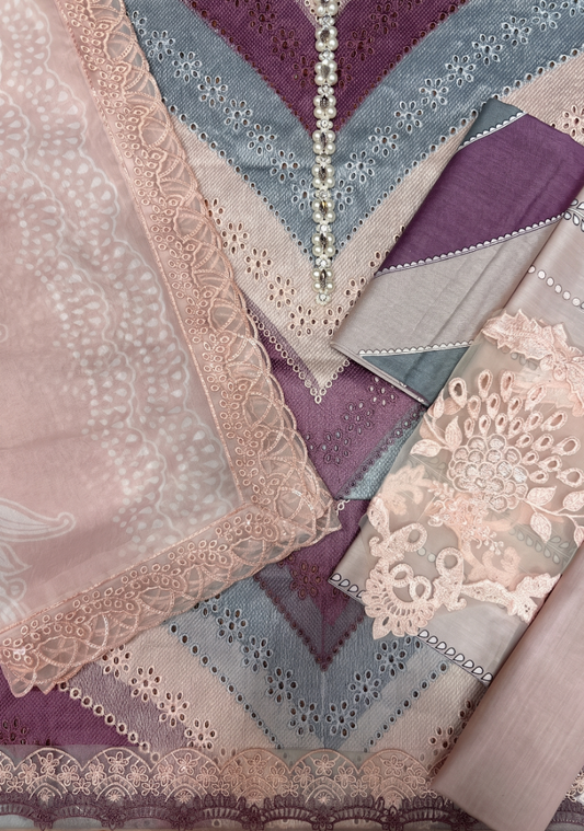 MARIAB 3PC CHIFFON DOPATTA