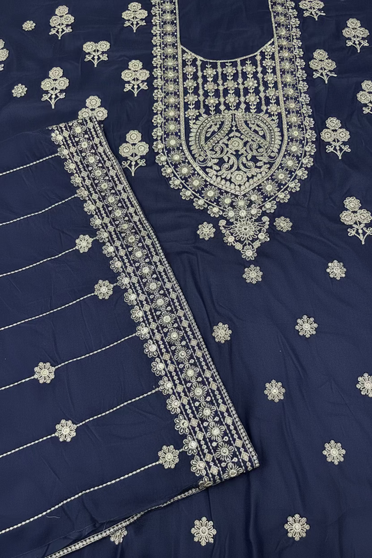 VELVET EMBROIDERED 3-PIECE TZAJ-280