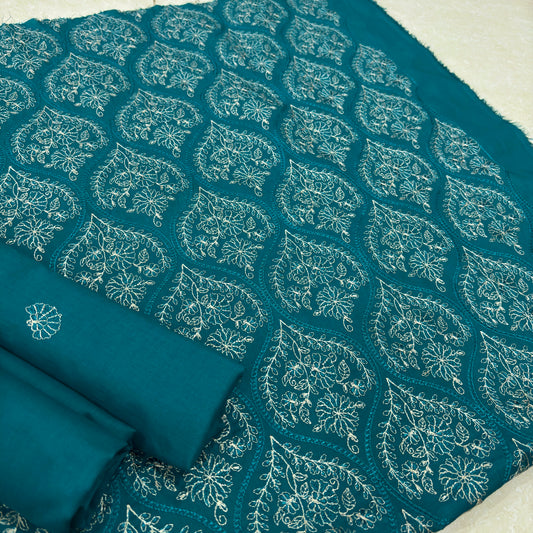 2 PIECE - EMBROIDERED LAWN SUIT SCV1-1798
